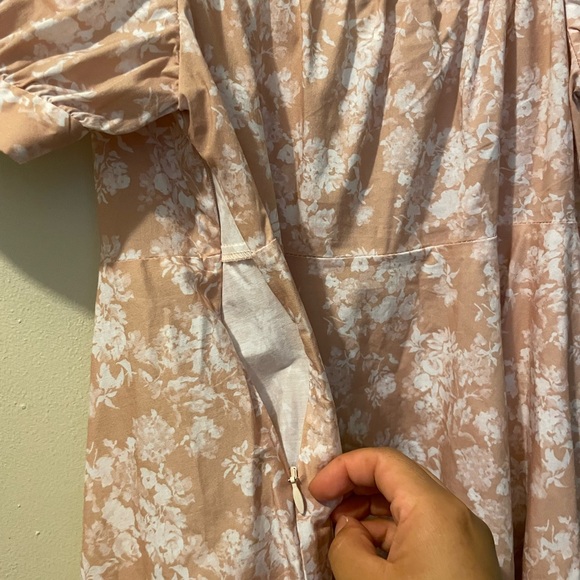 Caroline Constas Dina Floral Babydoll Mini dress size L - Picture 11 of 12